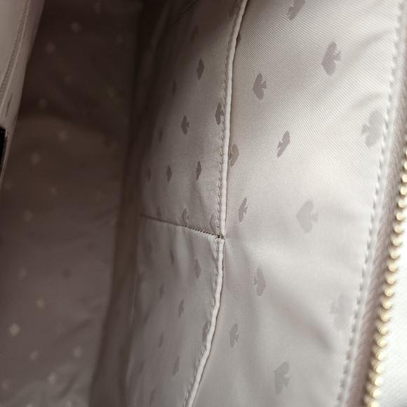 KATE SPADE Large Tote Shoulder Bag Rose Gold Shimmy Glitter NWT - Picture 9 of 15